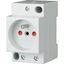 Schuko socket, 10/16A, 250V AC, with integrated increased protection against accidental contact thumbnail 2