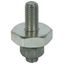 Bolted-type connector with M12 threaded bolt L 55mm and nut thumbnail 1