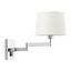 ARTIS ARTICULATED CHROME WALL LAMP WHITE LAMPSHADE thumbnail 2