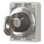 Key-operated actuator, Flat Front, maintained, 3 positions, MS3, Key withdrawable: I, 0, II, Bezel: stainless steel thumbnail 8