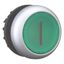 Illuminated pushbutton actuator, RMQ-Titan, Flush, maintained, green, inscribed, Bezel: titanium thumbnail 6