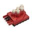 Tap-off module for flat cable 5 x 2.5 mm² + 2 x 1.5 mm² red thumbnail 1
