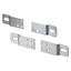 SET OF 4 STAINLESS STEEL BRACKETS FOR FIXING SURFACE-MOUNTING BOARDS thumbnail 1