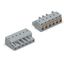 1-conductor female connector push-button Push-in CAGE CLAMP® gray thumbnail 3