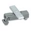 Carrier with grounding foot parallel to carrier rail 45 mm long gray thumbnail 2