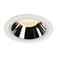 NUMINOS® DL XL, Indoor LED recessed ceiling light white/chrome 3000K 40° thumbnail 1