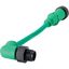SmartWire-DT round cable IP67,0,1 m, 5 pole, Prefabricated with angled M12 plug and M12 socket thumbnail 3