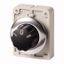 Changeover switch, RMQ-Titan, With rotary head, momentary, 3 positions, inscribed, Metal bezel thumbnail 1