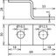 Z-shaped end piece with 1 hole each D 10.5mm a. D 12.5mm StSt thumbnail 2