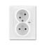 5583F-C02357 03 Double socket outlet with earthing pins, shuttered, with turned upper cavity, with surge protection thumbnail 59