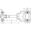 HVI Ex P70 holder StSt f. Conduc. D 20mm dist. 70mm w. bracket f. tube thumbnail 2