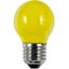 LED E27 Fila Ball G45x75 230V 1W AC Yellow Non-Dim thumbnail 1