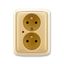 5592A-A2349D Double socket outlet with earthing pins, shuttered, with surge protection ; 5592A-A2349D thumbnail 1