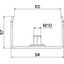 MAH 60 100 FT Centre suspension for cable tray B100mm thumbnail 2