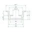 Aluminum clamping profile N157, 2000x35x15mm (LxWxH) thumbnail 2