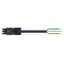 pre-assembled connecting cable;Eca;Plug/open-ended;black/brown thumbnail 6