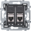 2 RJ45 connections STP cat. 6A, PoE++ ready, flat model, incl. base 71 thumbnail 1