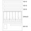 Surface-mount metering distribution board, W=800mm, H=1260, 3 meter mo thumbnail 6