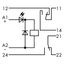 Relay module Nominal input voltage: 24 VDC 2 changeover contacts gray thumbnail 3