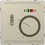Floor thermostat 230 V with switch and central plate, sahara, System Design thumbnail 3