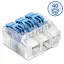 Lever wire connector SCL3 transparent / blue box (40 pcs) thumbnail 1