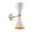 Modern Vesper Wall Lamp White with Gold thumbnail 4