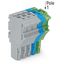 1-conductor female connector Push-in CAGE CLAMP® 4 mm² gray/blue/green thumbnail 2