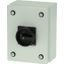 Main switch, P1, 40 A, surface mounting, 3 pole, STOP function, With black rotary handle and locking ring, Lockable in the 0 (Off) position, in steel thumbnail 3