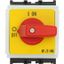 On-Off switch, P1, 32 A, service distribution board mounting, 3 pole, Emergency switching off function, with red thumb grip and yellow front plate thumbnail 4