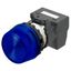 M22N Indicator, Plastic projected, Blue, Blue, 24 V, push-in terminal thumbnail 1