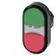 Illuminated twin pushbutton, 22 mm, round, plastic, green, red, pushbuttons, flat, 3SU1001-3AB42-0AA0-Z Y13 thumbnail 2