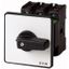 On-Off switch, P3, 63 A, rear mounting, 3 pole, 2 N/O, 2 N/C, with black thumb grip and front plate thumbnail 1