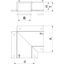 BSKM-FW 1025 FS Flat angle for wall and ceiling mounting 100x250 thumbnail 2