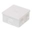 JUNCTION BOX WITH PLAIN PRESS-ON LID - IP44 - INTERNAL DIMENSIONS 80X80X40 - WALLS WITH CABLE GLANDS - GREY RAL 7035 thumbnail 2