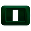 TOP SYSTEM PLATE - IN TECHNOPOLYMER GLOSS FINISHING - 1 GANG - RACING GREEN - SYSTEM thumbnail 1