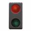 DOUBLE INDICATOR LAMP - 230V - RED/GREEN - 1 MODULE - SYSTEM BLACK thumbnail 2