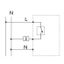 UP room controller, RAL9010 glossy 55x55, 5-30C, AC 230V, output contactless via triac, switchable 5 actuators each 3W thumbnail 4