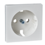 Central plate for SCHUKO socket-outlet insert, polar white, glossy, System M thumbnail 5