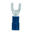 Fork crimp cable shoe, insulated, blue, 1.5-2.5mmý, M4 thumbnail 1
