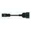 pre-assembled adapter cable;Plug/SCHUKO coupler;3-pole;black thumbnail 2