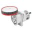 10° ANGLED FLUSH-MOUNTING SOCKET-OUTLET - IP67 - 3P+E 125A 380-415V 50/60HZ - RED - 6H - WITH CLEAN CONTACT thumbnail 2