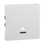 Cen.pl. w. indicator window f. pull-cord switch, active white, glossy, System M thumbnail 4