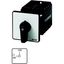 On-Off switch, T5, 100 A, rear mounting, 3 contact unit(s), 3 pole + N, 1 N/O, 1 N/C, with black thumb grip and front plate thumbnail 4