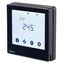 RDF800KN/VB - Flush mount touch KNX room thermostat for 2-/4-pipe FCU with on/off output and 2x universal input, fit for both round and square conduit boxes, black thumbnail 1