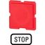 Button plate, red, STOP thumbnail 2