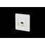 Modul wall outlet flush mounted 1 port unequipped pure white thumbnail 1