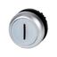 Illuminated pushbutton actuator, RMQ-Titan, Flush, momentary, White, inscribed 1, Bezel: titanium thumbnail 4