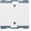 Blind plug centre plate, screw-on, K.1, p. white glossy thumbnail 1