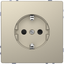 SCHUKO socket-outlet, shutter, screwless terminals, sahara, System Design thumbnail 4