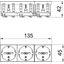 STD-D0 SWGR3 Socket 0°, triple protective contact 250V, 10/16A thumbnail 2